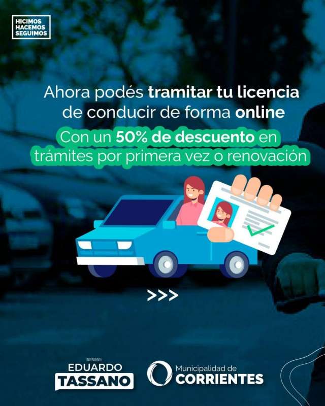 lmplementaron un descuento del 50% en el trámite digital para las licencias de conducir
